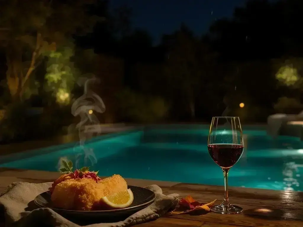 Pool winterization service in Armstrong on a cold fall day near Spallumcheen rural property