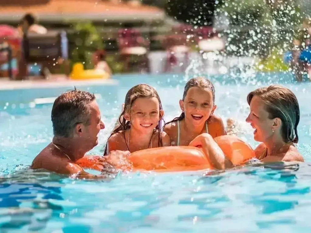 Above ground pool setup near Coldstream Village by a licensed swimming pool contractor