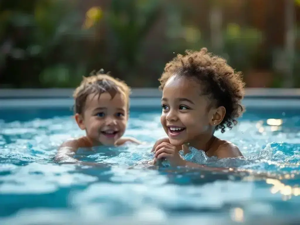 Swimming Pool Contractor installing semi in-ground pool at an Armstrong ranch-style home